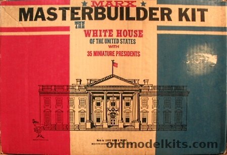 Marx 1/87 The White House of the United States with 34 Miniature Presidents plastic model kit